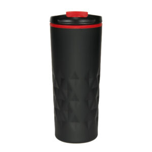 BOSTON Thermal mug 400 ml black-red