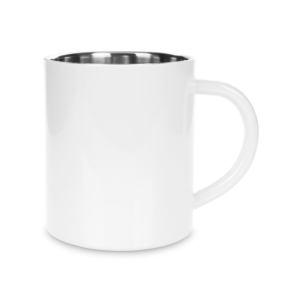 Dortmund-H3013-6 DORTMUND Mug stainless steel 310 ml white