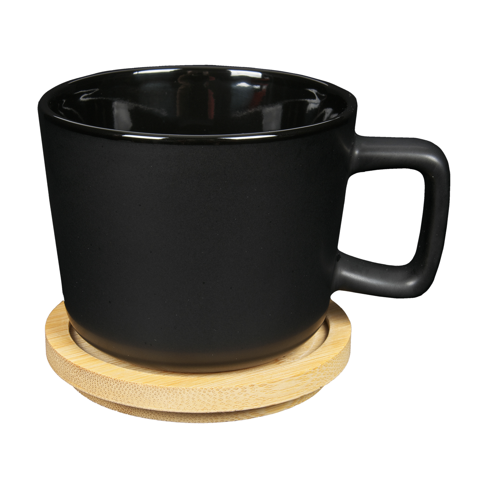 H3003-3-3 Filiżanka SENSO z podstawką 200 ml czarna