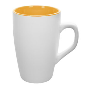 QUEEN mug 380 ml white-yellow