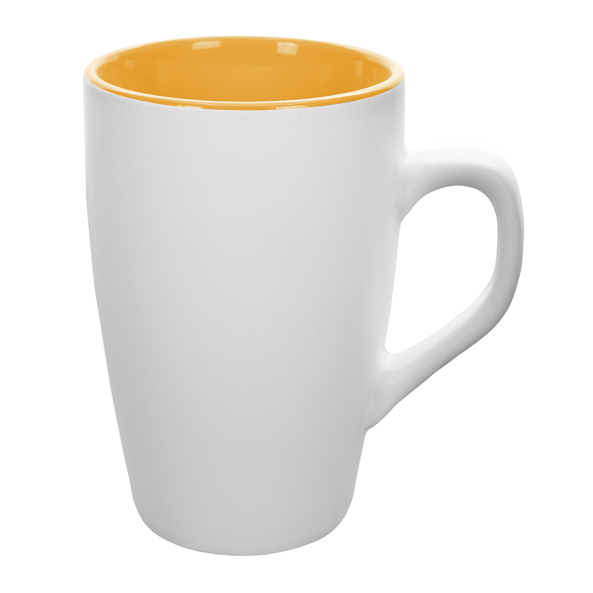 H3006-68-1 QUEEN mug 380 ml white-yellow