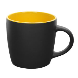 DURAN mug 320 ml black-yellow