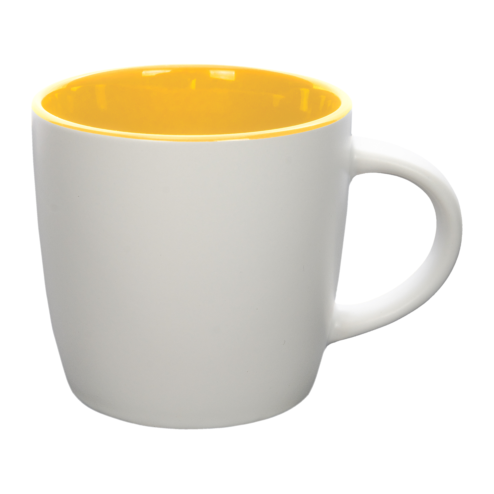 H3008-68 Kubek DURAN 320 ml biało-żółty