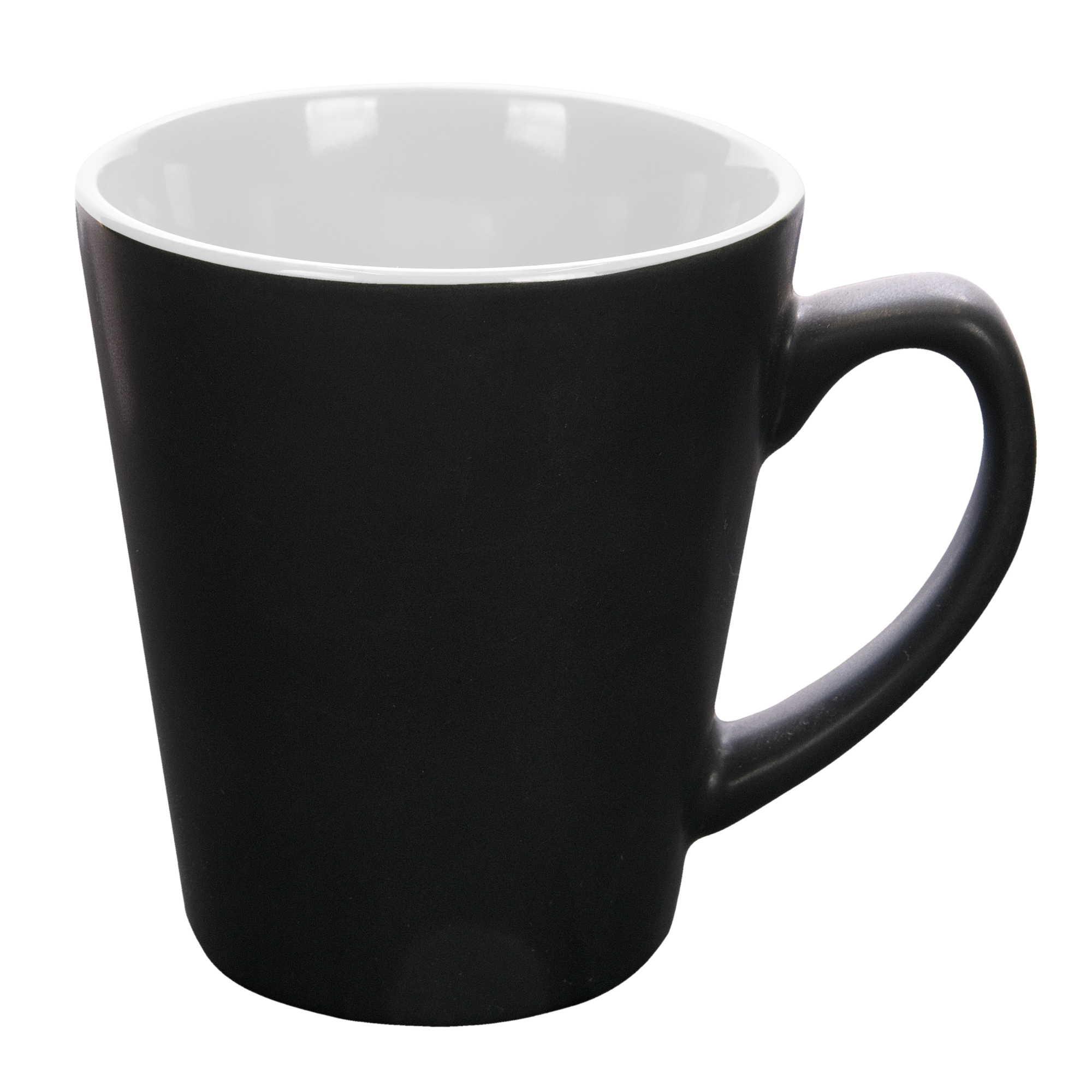 H3011-36 V-SHAPE mug 310 ml black-white