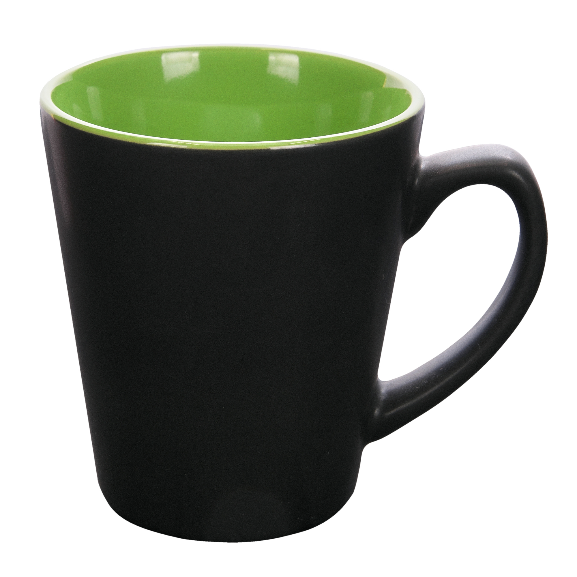 H3011-39 V-SHAPE mug 310 ml black-green