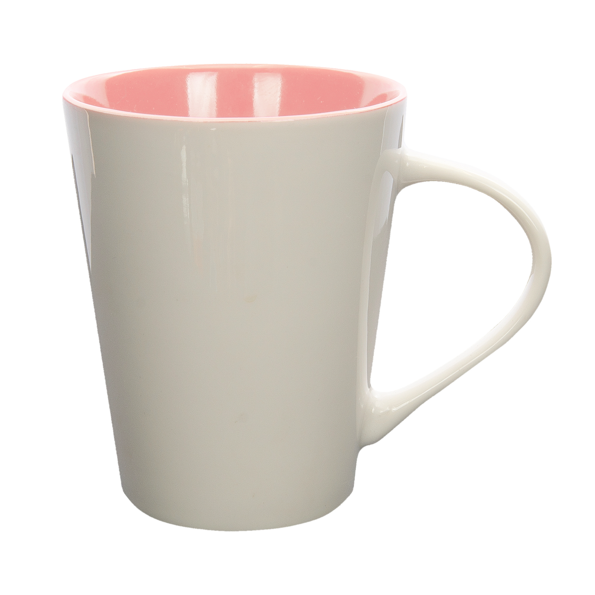 H3014-616-Izzy IZZY mug 310 ml white-pink