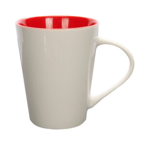IZZY mug 310 ml white-red