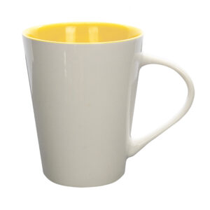 IZZY mug 310 ml white-yellow