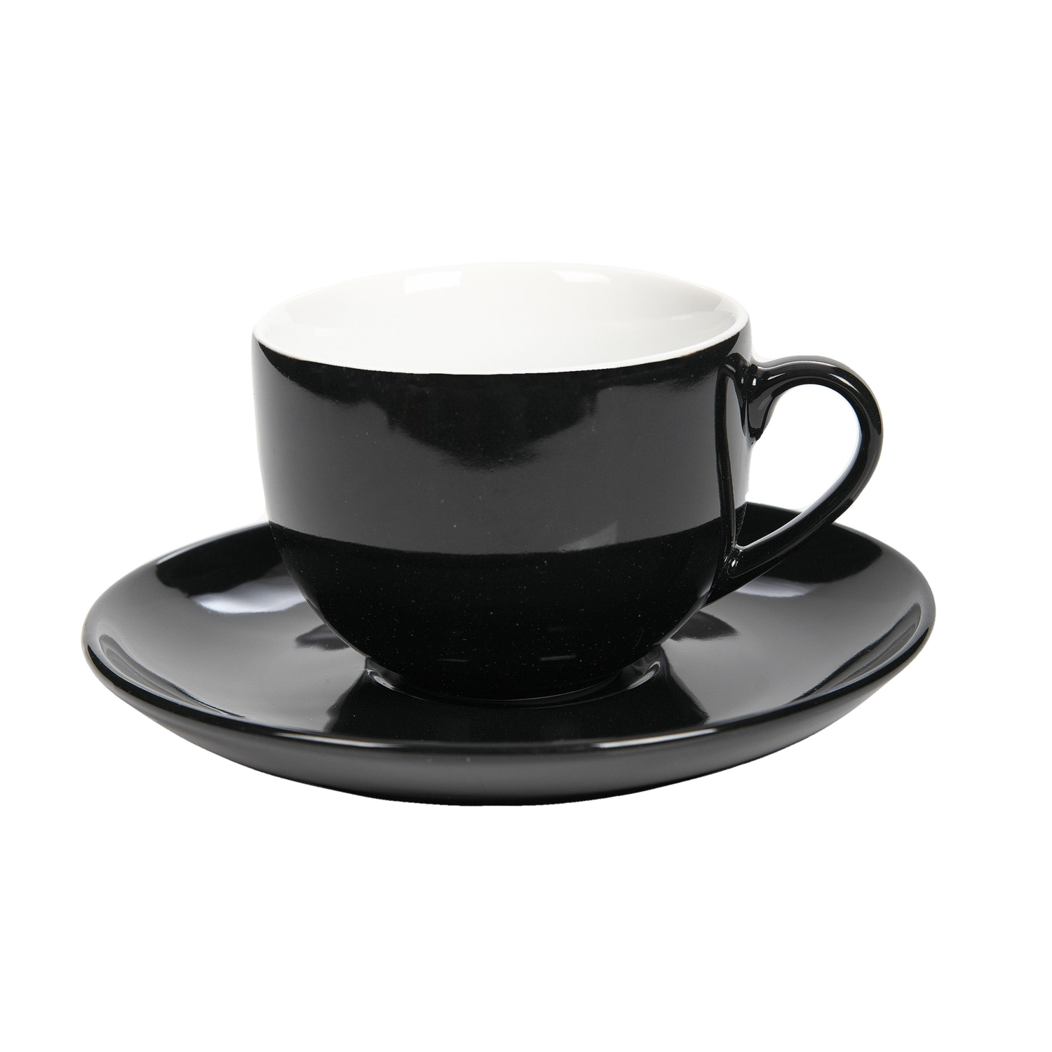 H3033-36-SIMPLE Filiżanka ze spodkiem SIMPLE czarna 220 ml