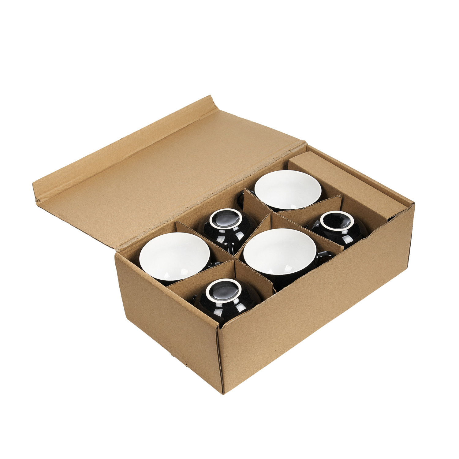 Cup with saucer SIMPLE black 220 ml
