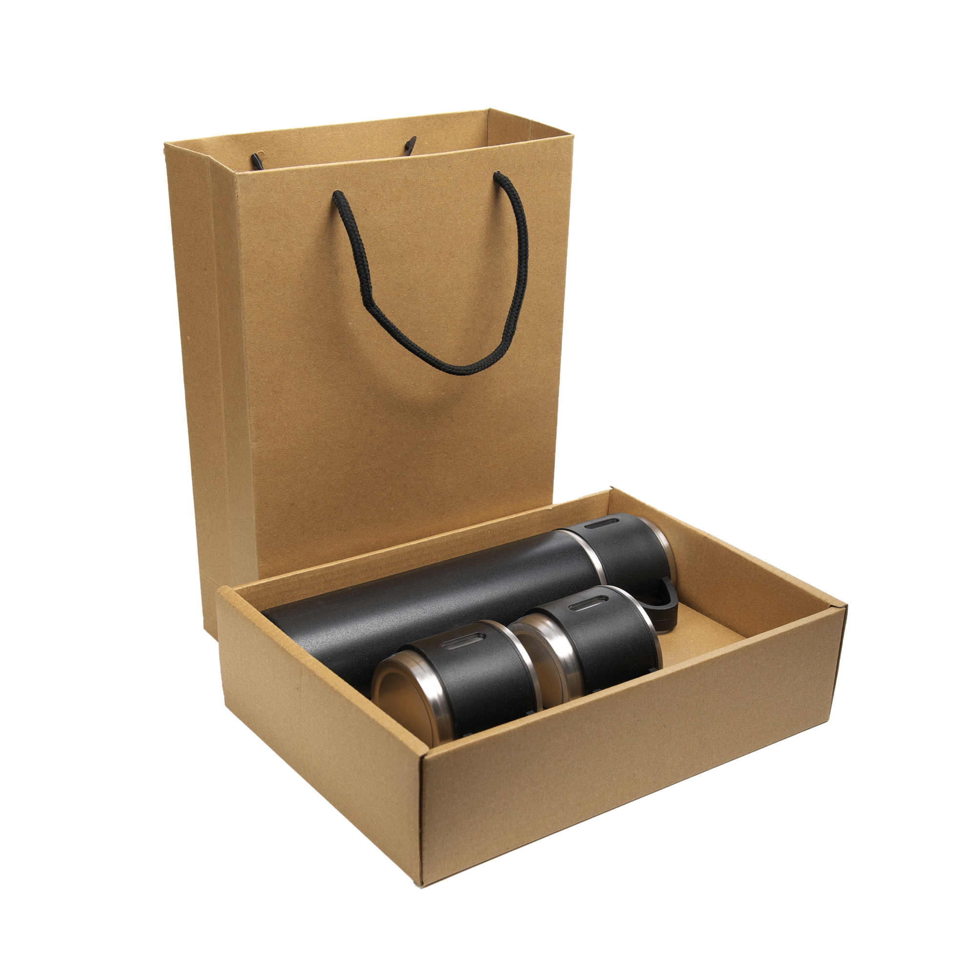 H7033-3-c Zestaw termos i kubki TOLEDO czarny