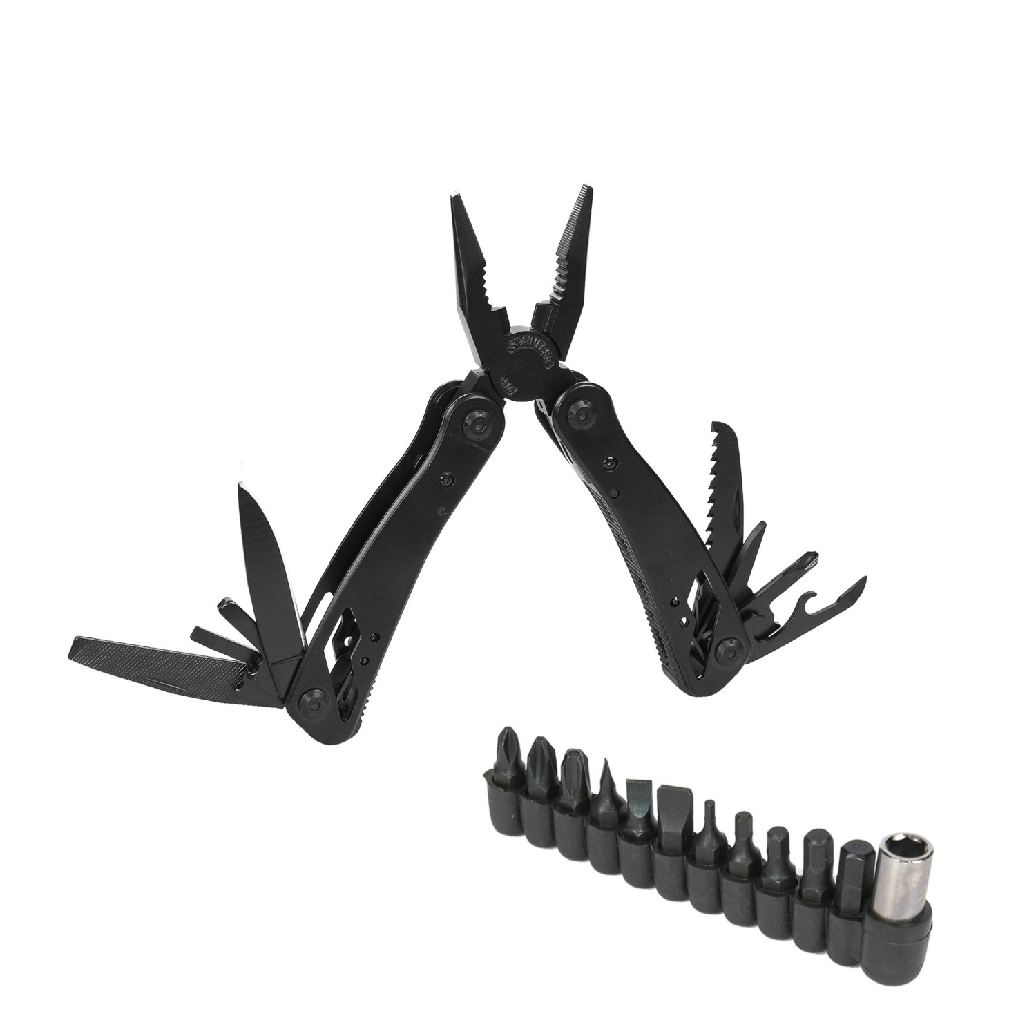 H7072c-zeastawione Zestaw multitool VIENNA czarny