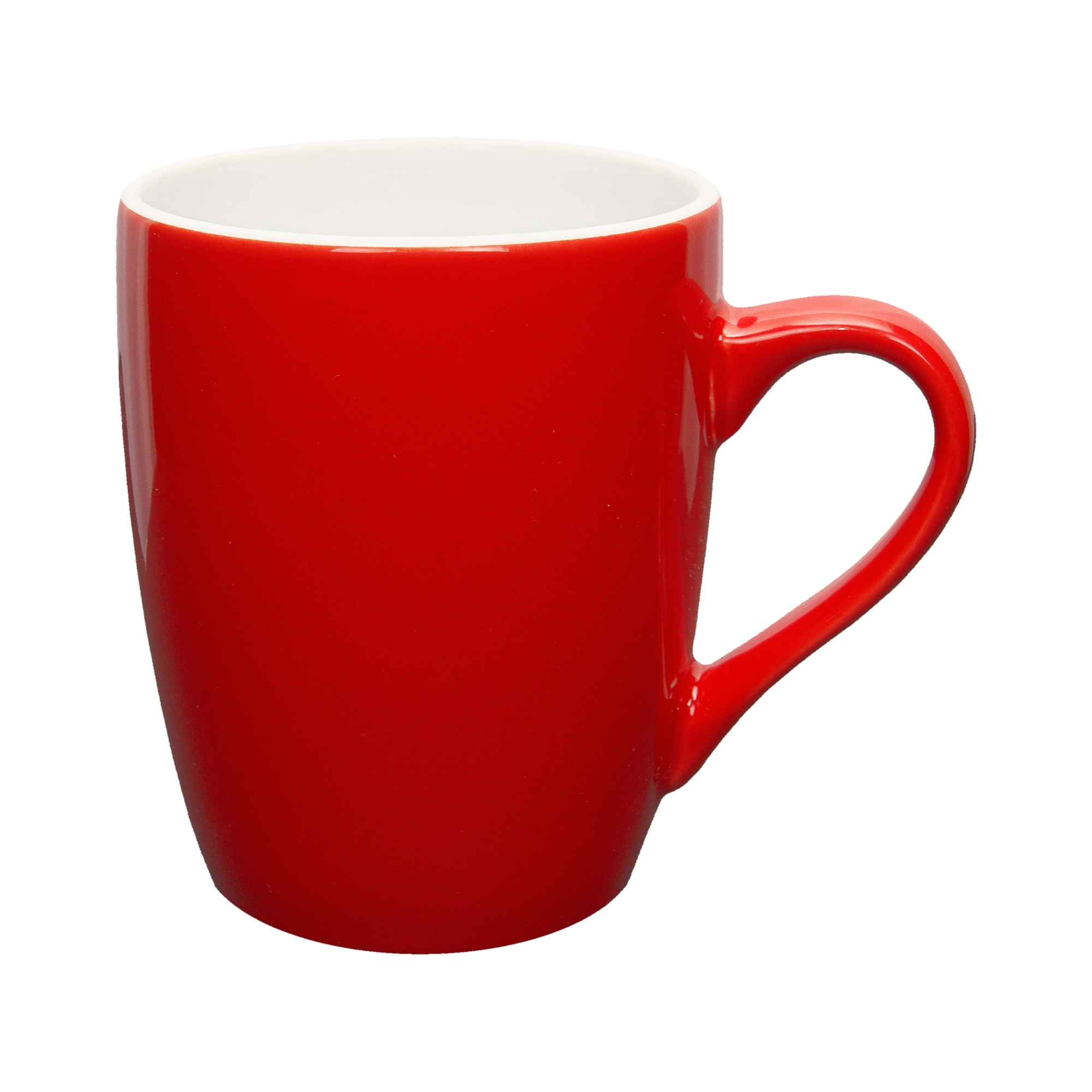 Kubek-polysk-czerwony KULT mug 320 ml red-white