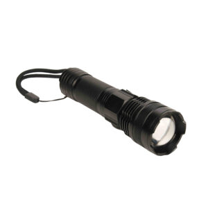 KIOTO flashlight strong with USB black