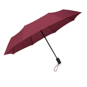 Parasol LEEDS składany bordowy