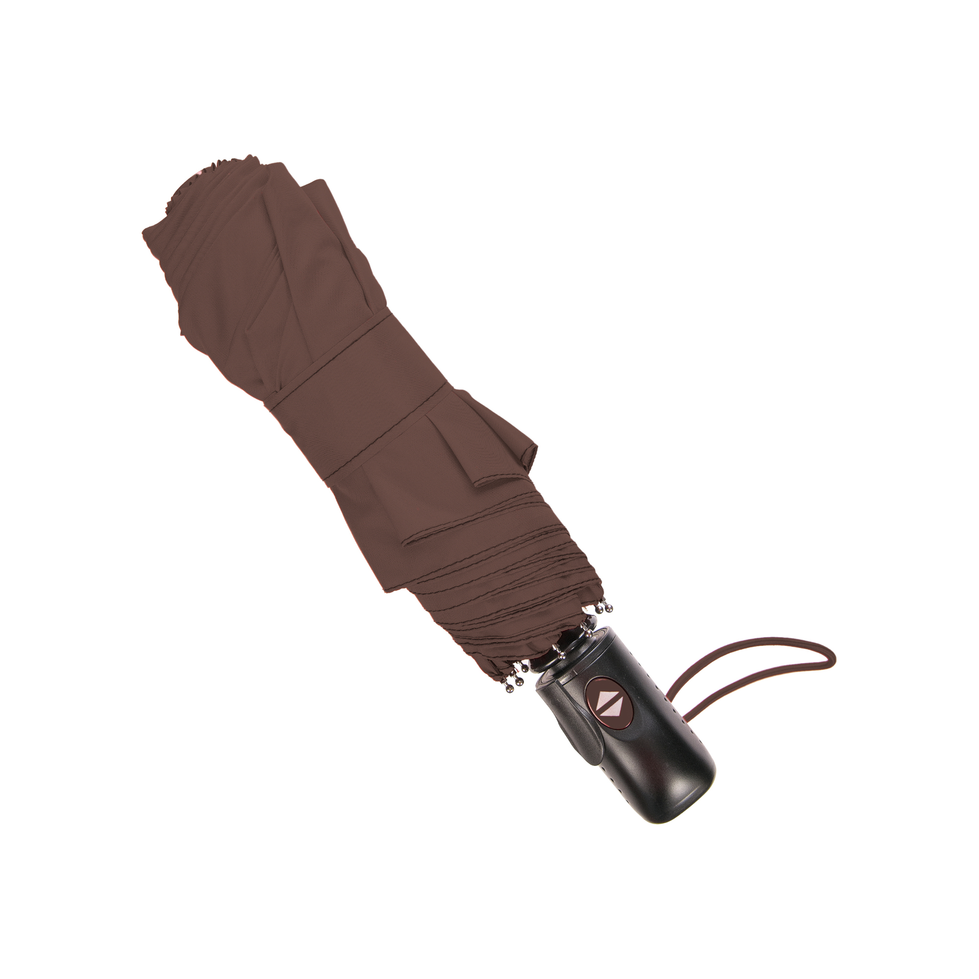 Leeds-Brazowy-1-1 LEEDS Folding umbrella brown