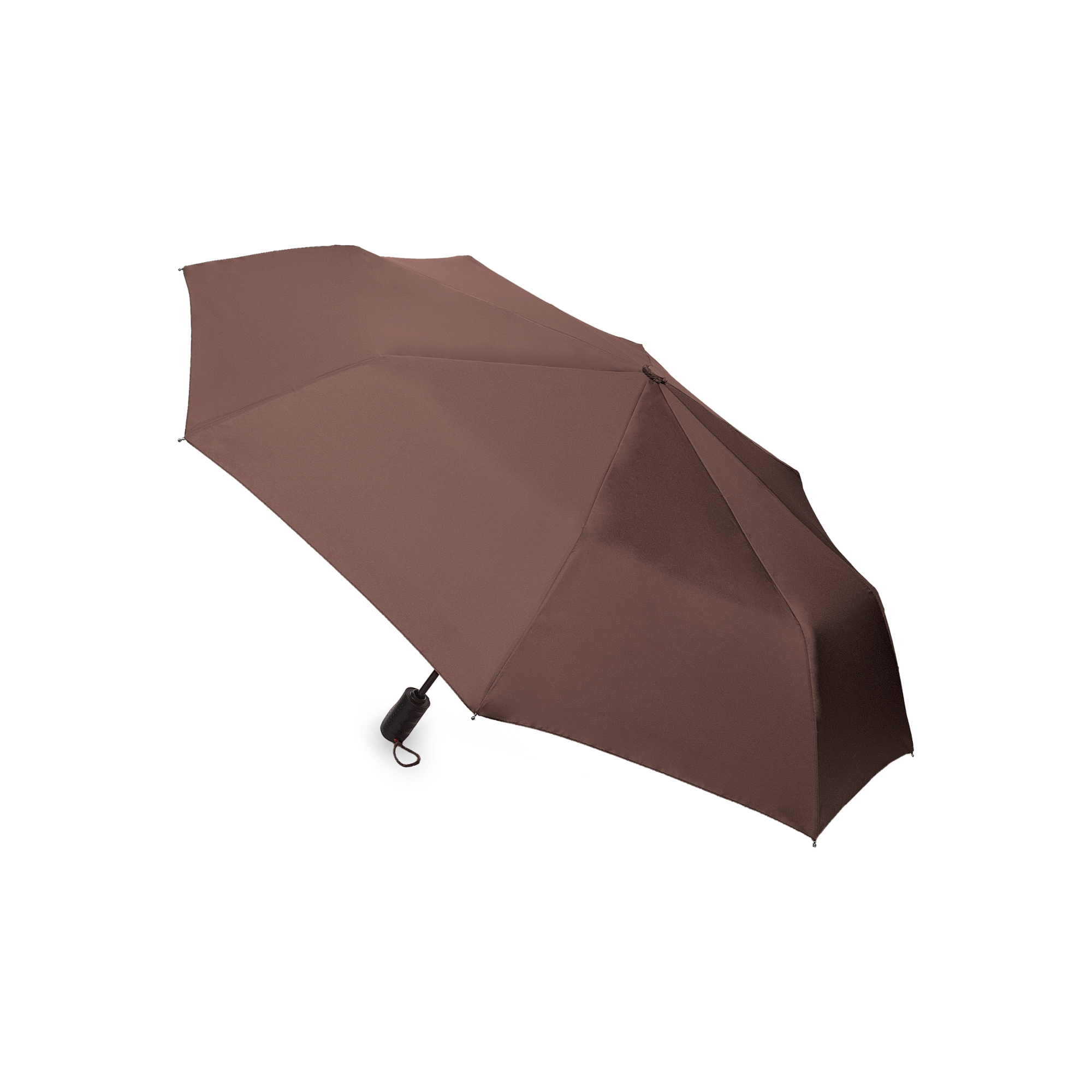 Leeds-Brazowy-3-1 LEEDS Folding umbrella brown