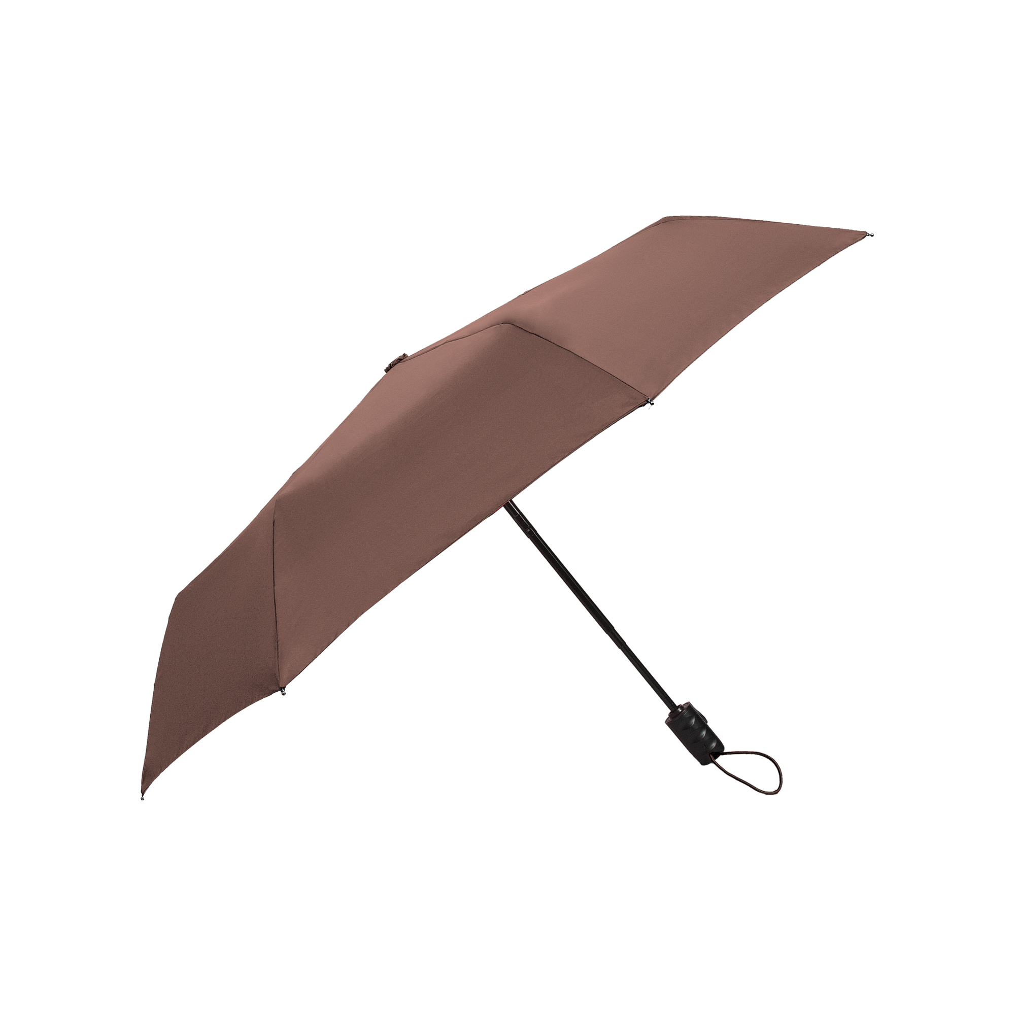 Leeds-Brazowy-5-1 LEEDS Folding umbrella brown