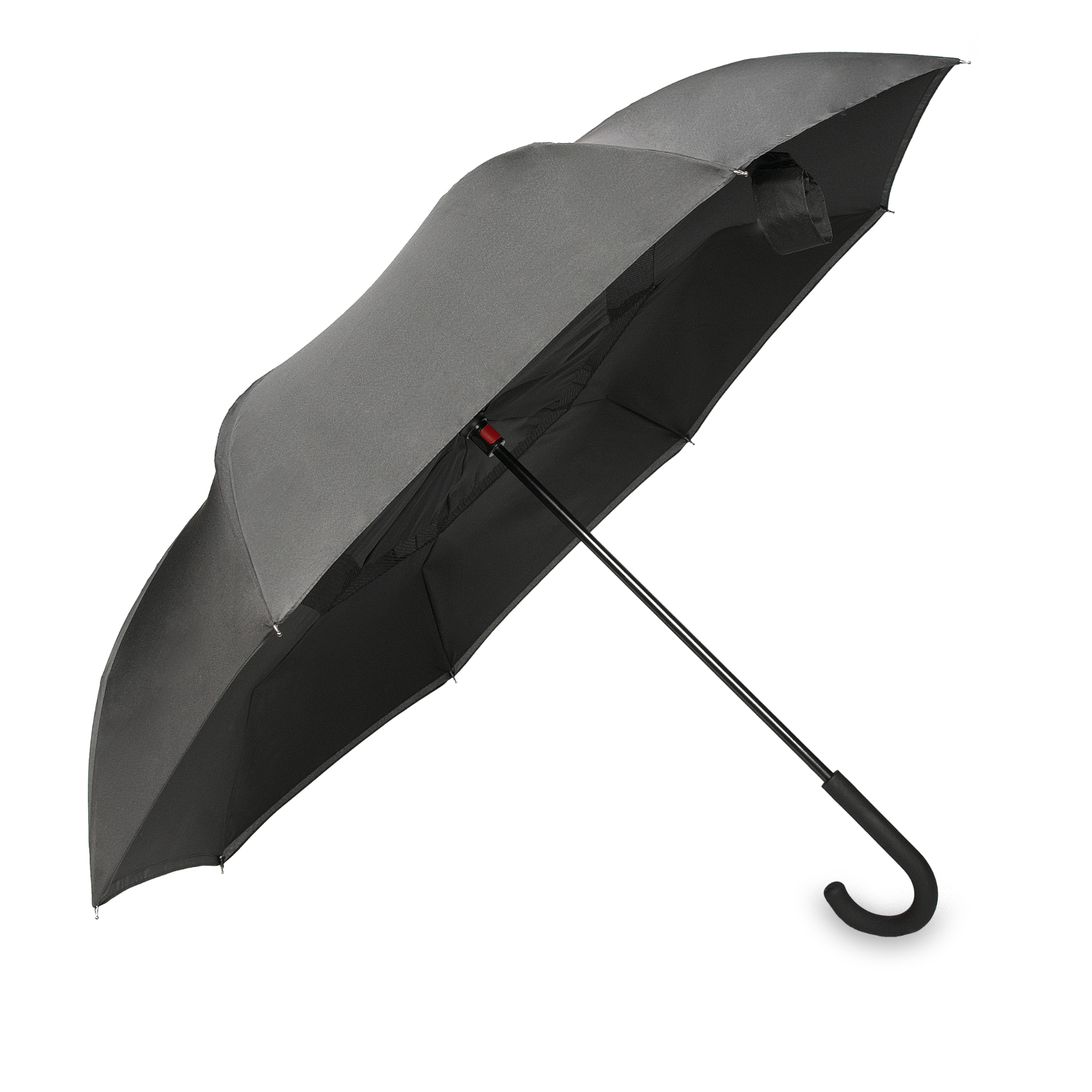 REVERSED Umbrella black-red
