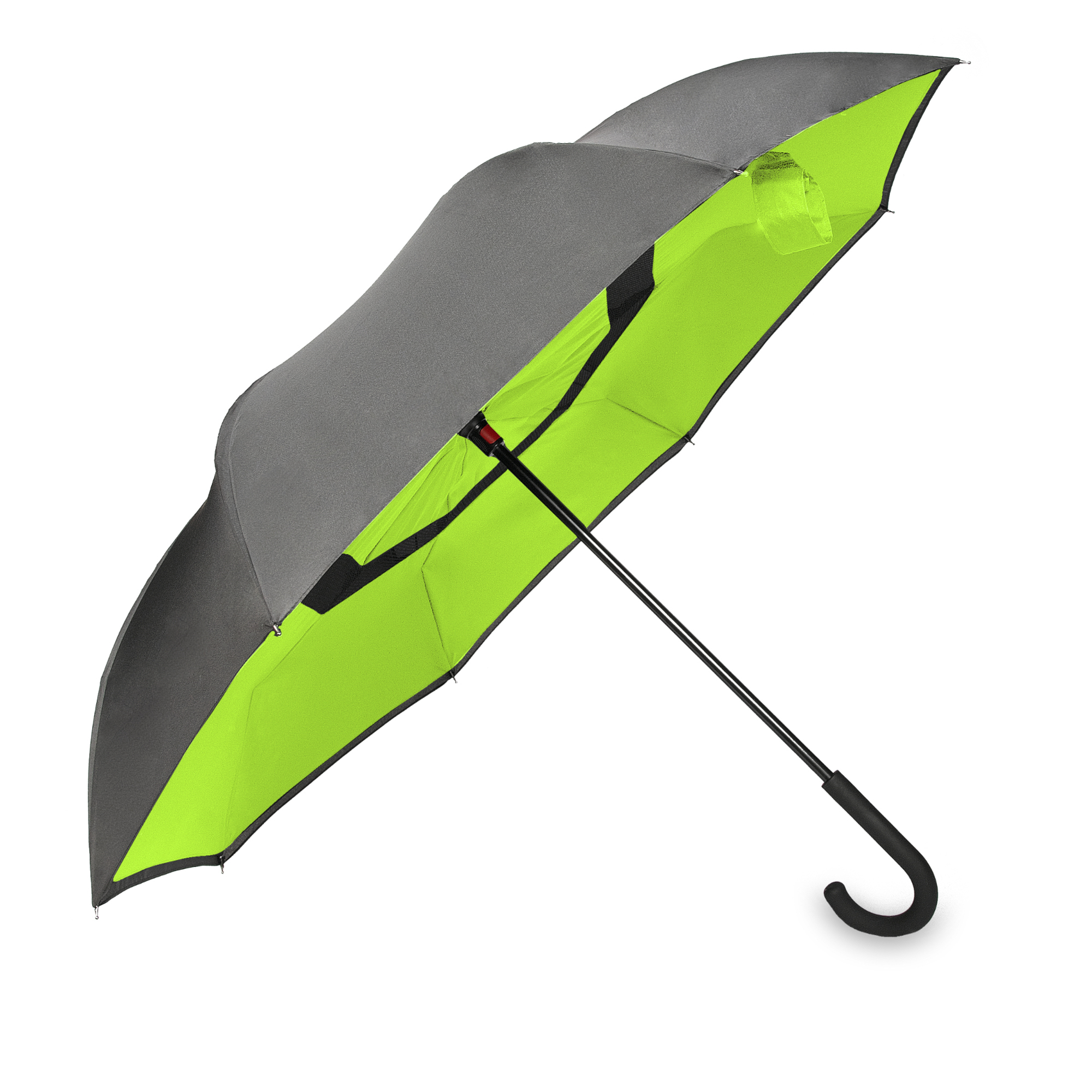 REVERSED Umbrella black-green