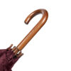 OXFORD umbrella with wooden handle Burgundy