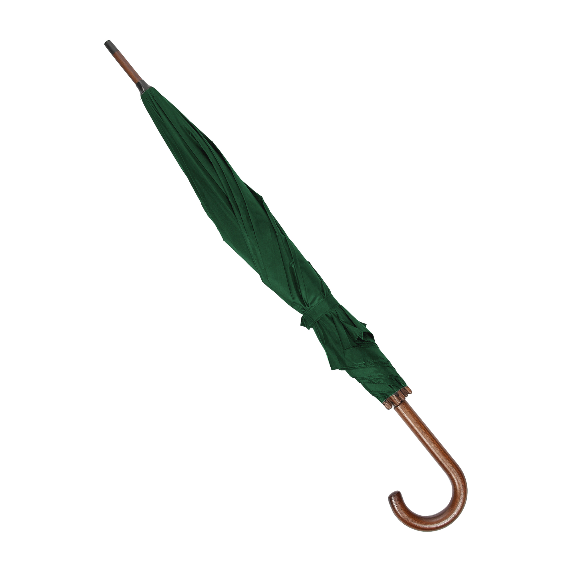 OXFORD Umbrella with wooden handle green