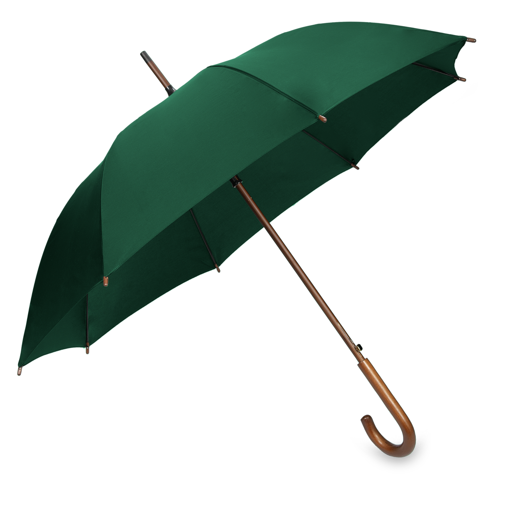 OXFORD-Ciemnozielony-4-ver-1 OXFORD Umbrella with wooden handle green
