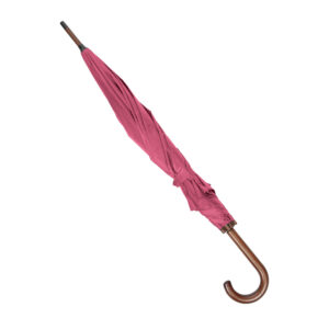OXFORD Umbrella with wooden handle pink