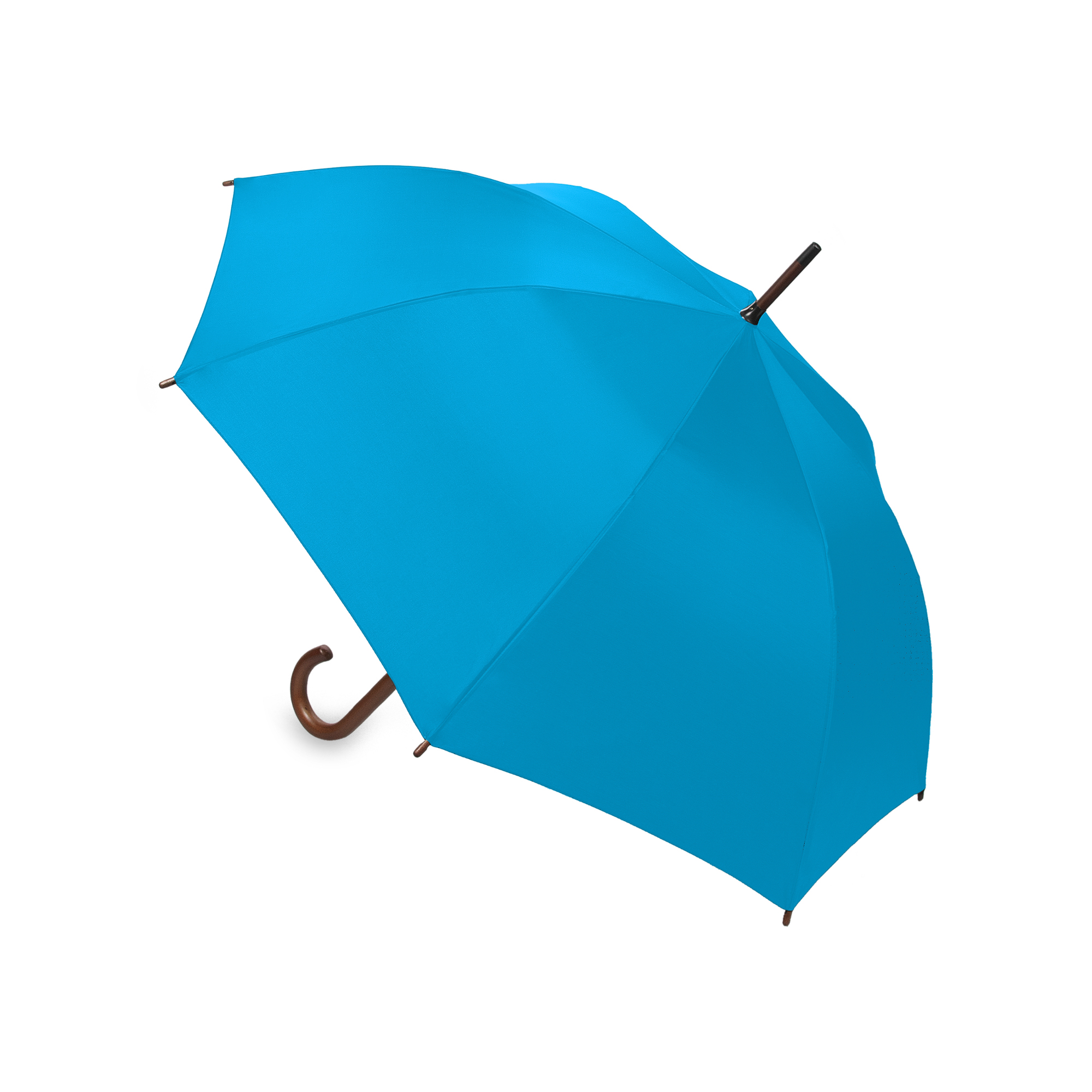 OXFORD-Jasnoniebieski-3-1 OXFORD umbrella with wooden handle sky blue