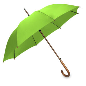 Parasol OXFORD z drewniana rączką limonkowy