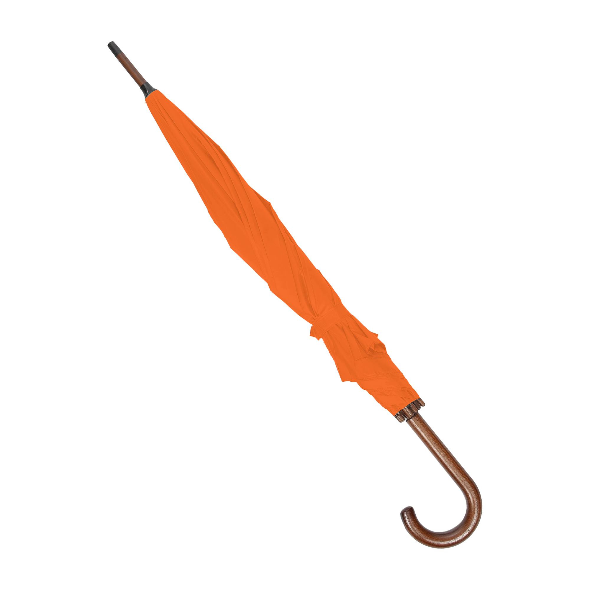 Parasol OXFORD z drewnianą rączką pomarańczowy