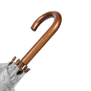 OXFORD Umbrella wih wooden handle gray