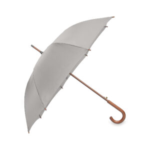 OXFORD Umbrella wih wooden handle gray