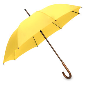 Parasol OXFORD z drewniana rączką żółty