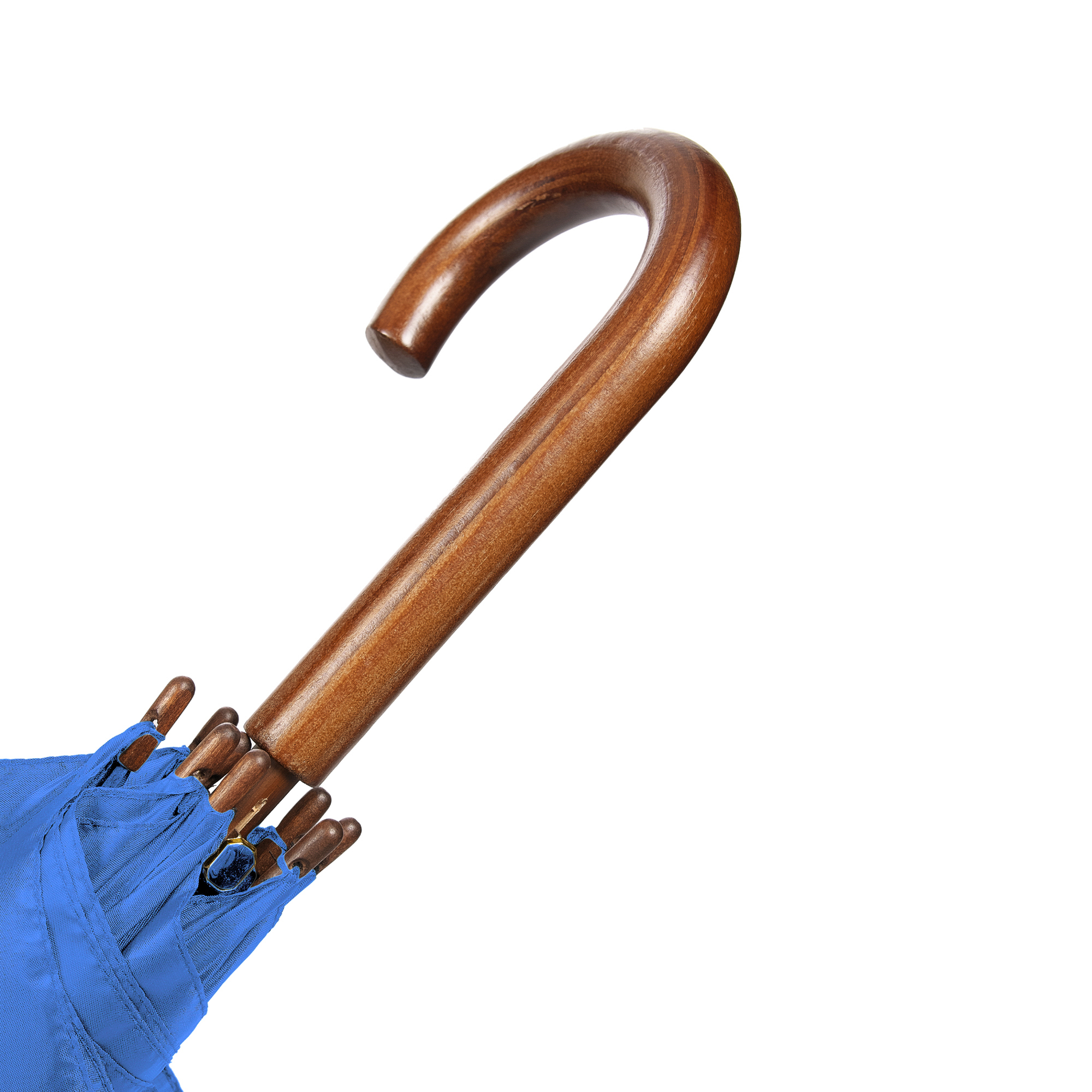 OXFORD-niebieski-2 OXFORD Umbrella with wooden handle blue