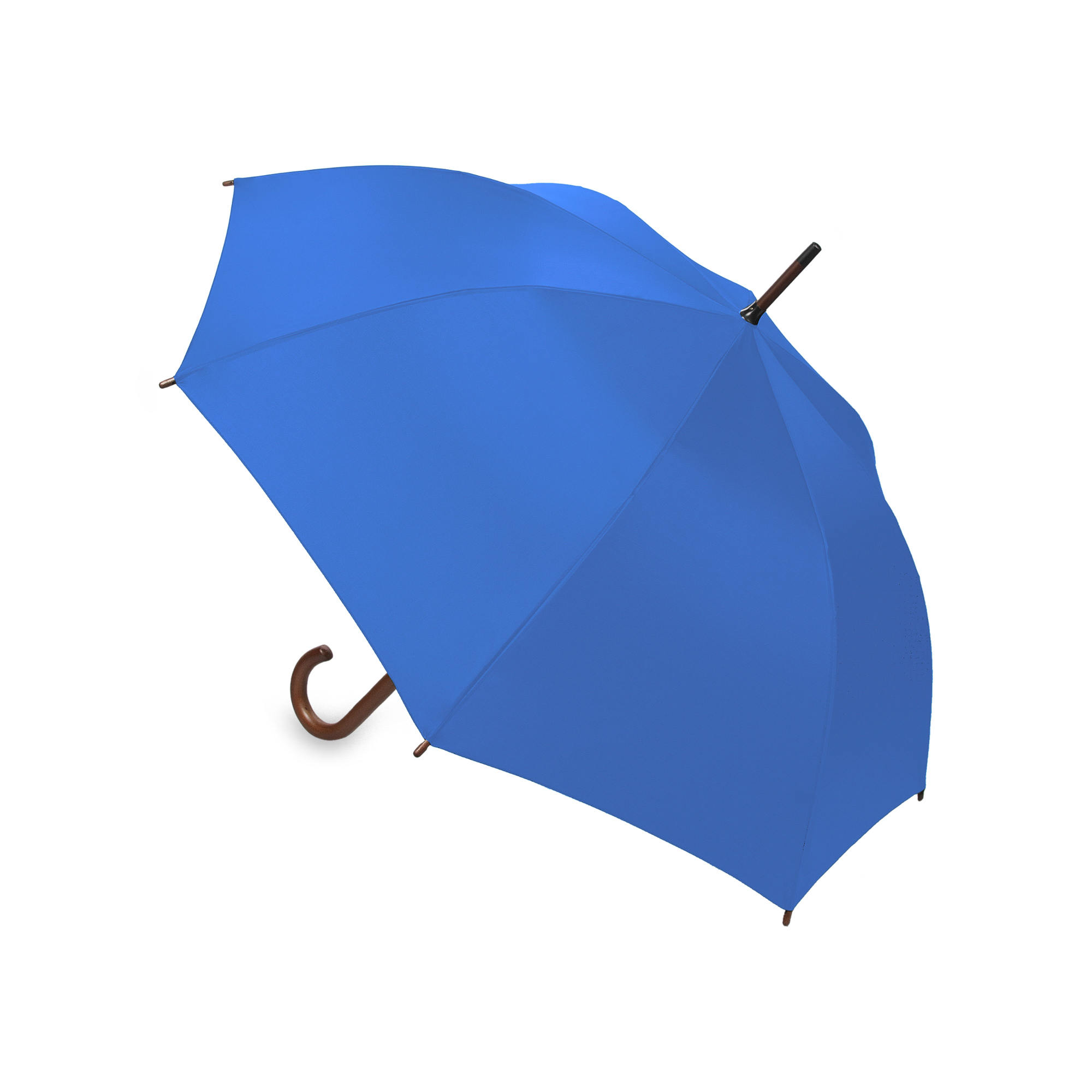 OXFORD-niebieski-3 OXFORD Umbrella with wooden handle blue