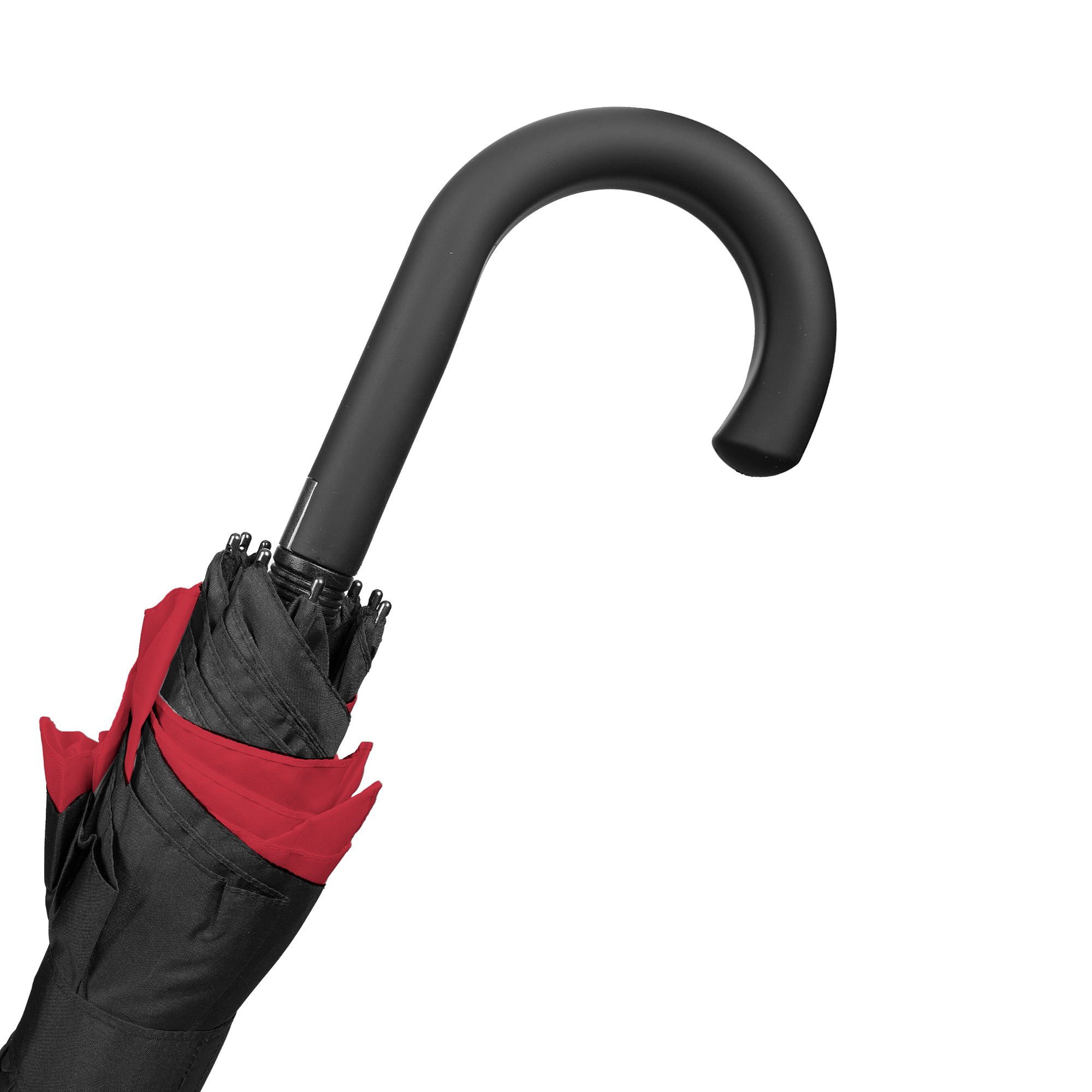 Parasol MANCHESTER sztormowy czarno-czerwony