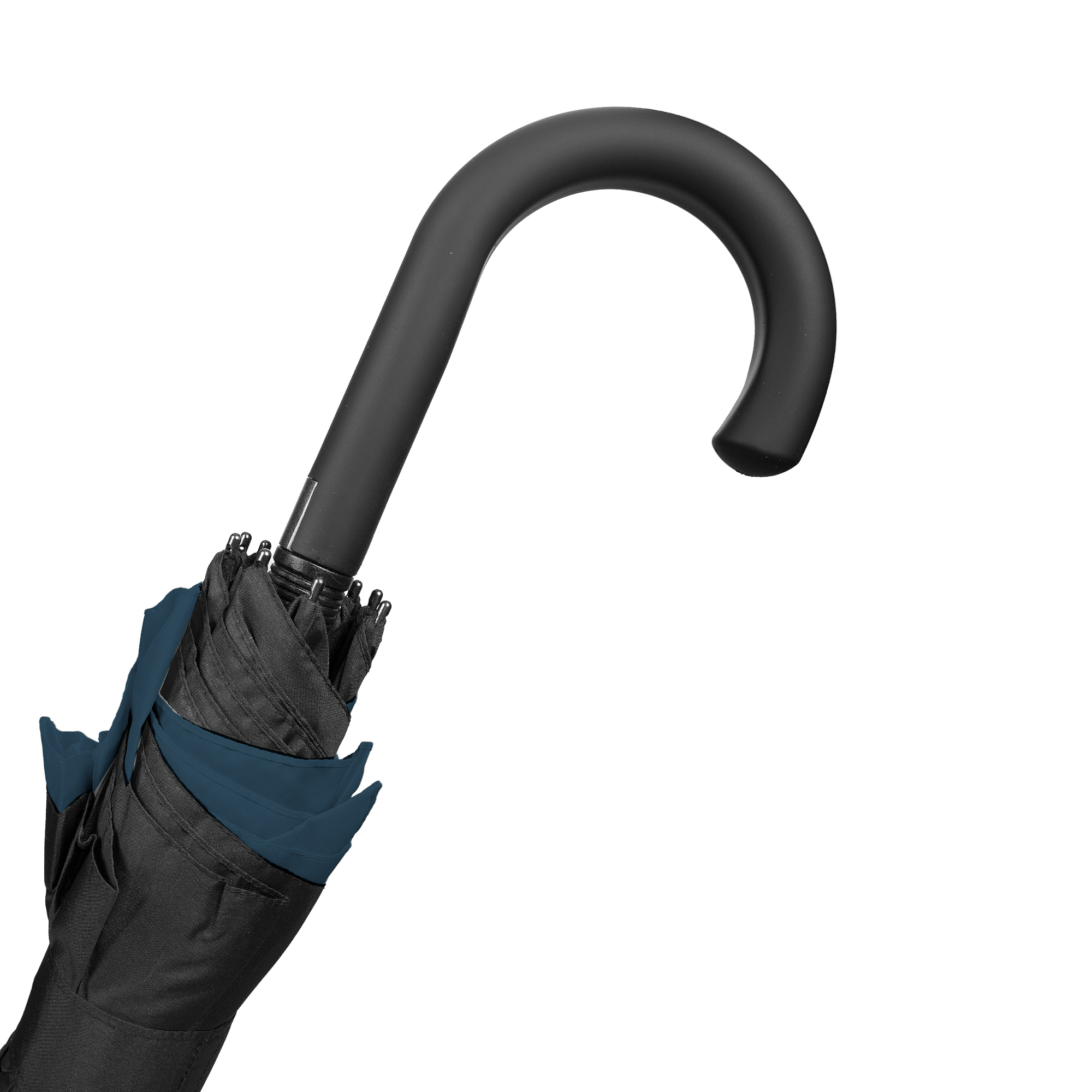 Parasol MANCHESTER sztormowy czarno-niebieski