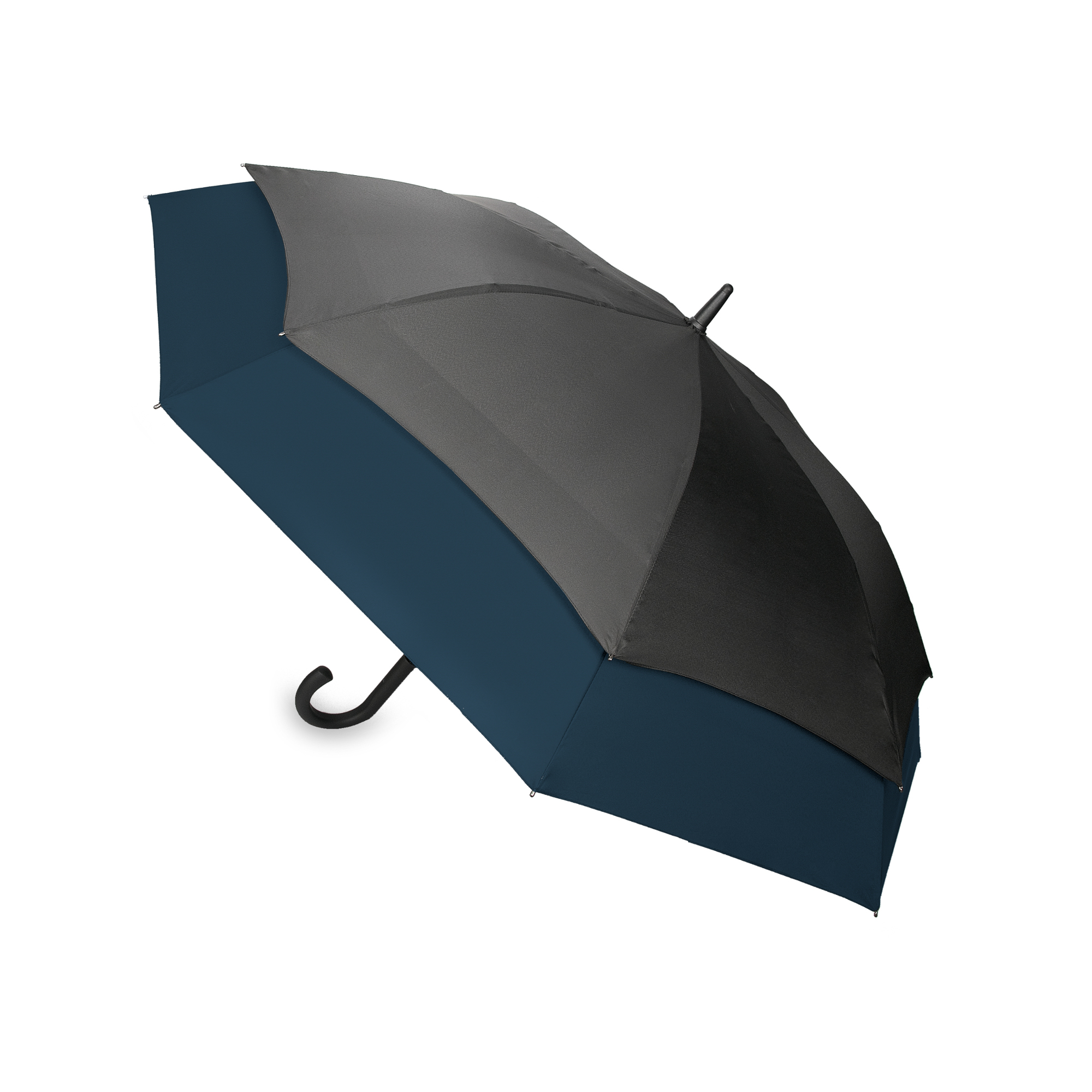 Parasol MANCHESTER sztormowy czarno-niebieski