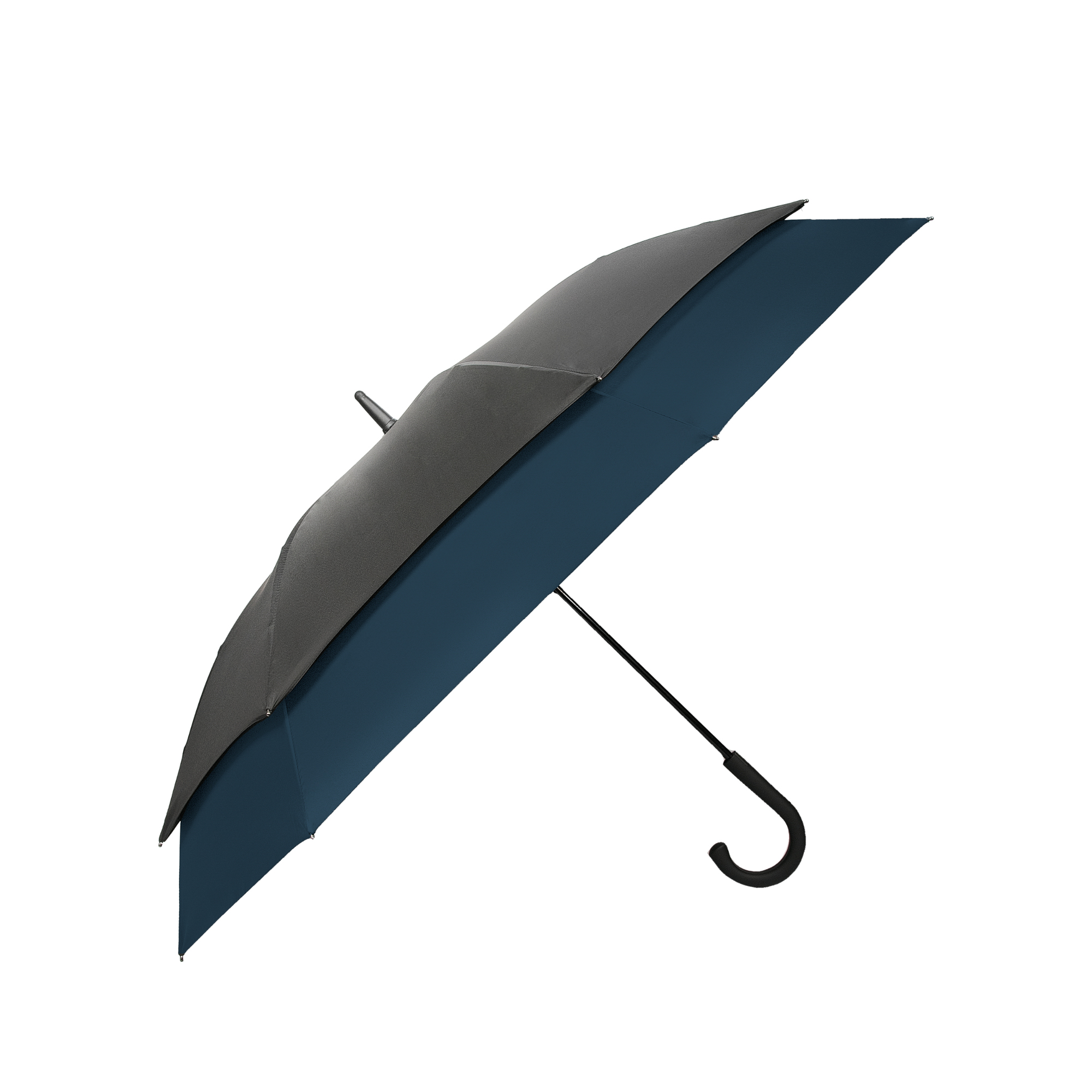 Parasol MANCHESTER sztormowy czarno-niebieski