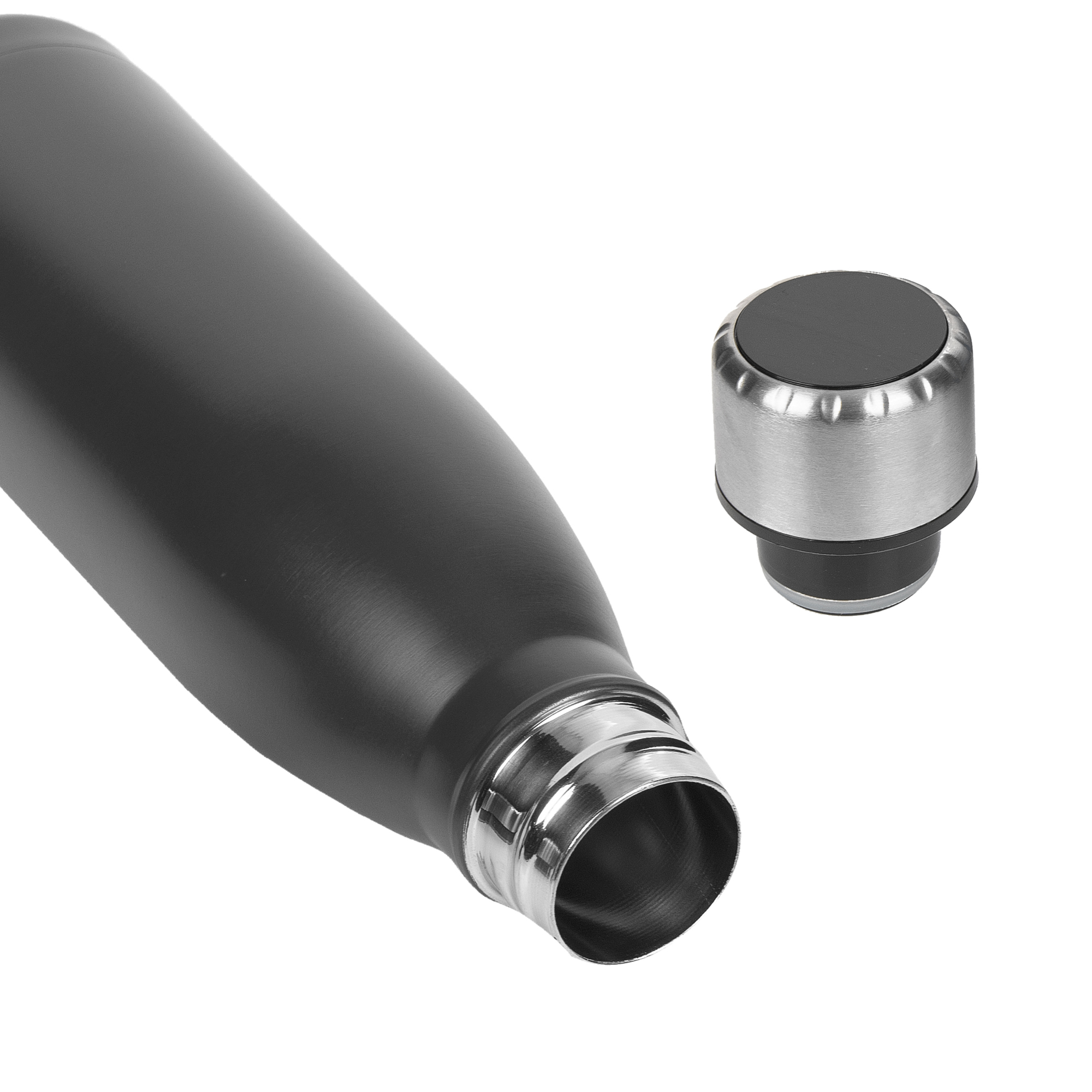 Butelka CHICAGO z termometrem 500ml czarna