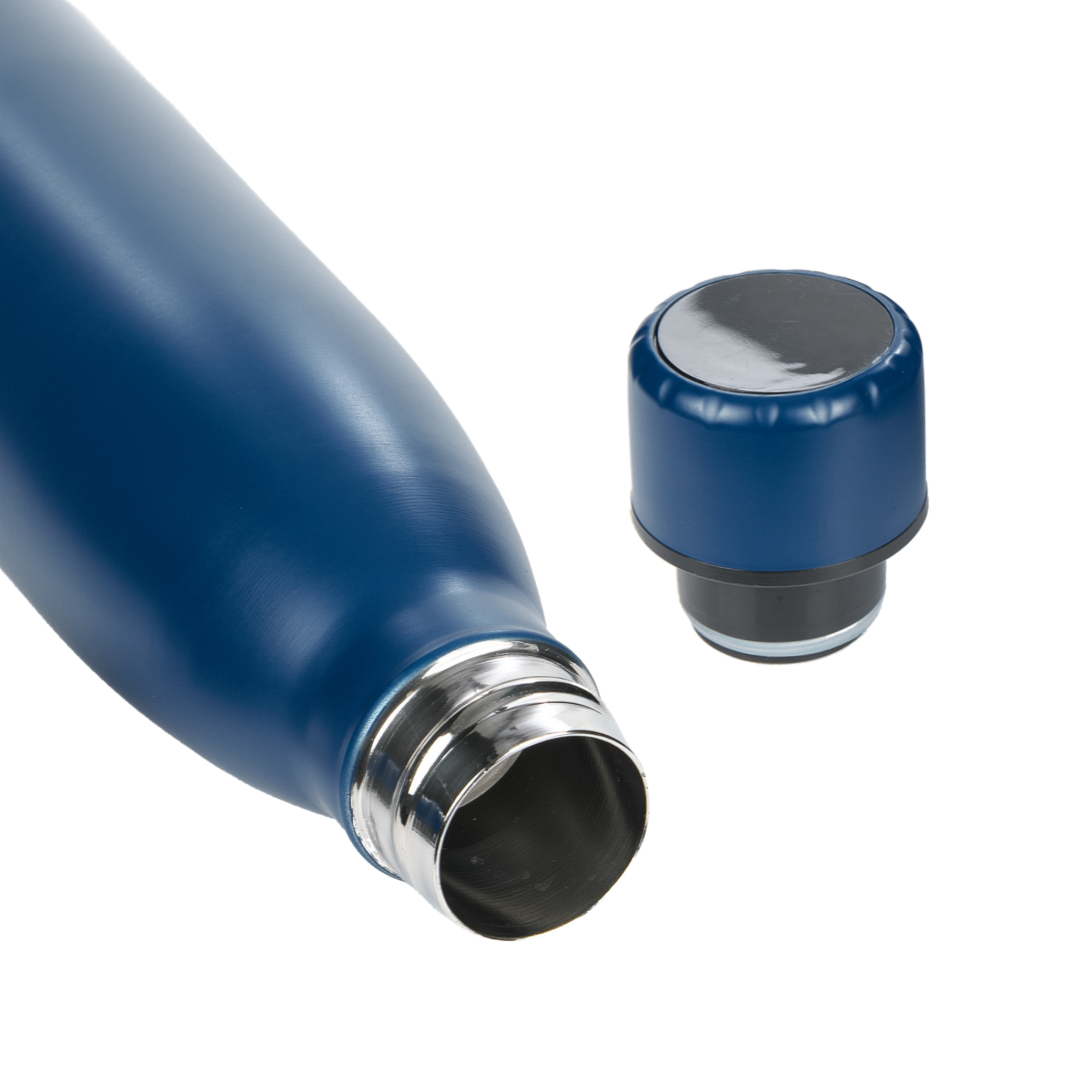 Butelka NEW CHICAGO z termometrem 500ml granatowa