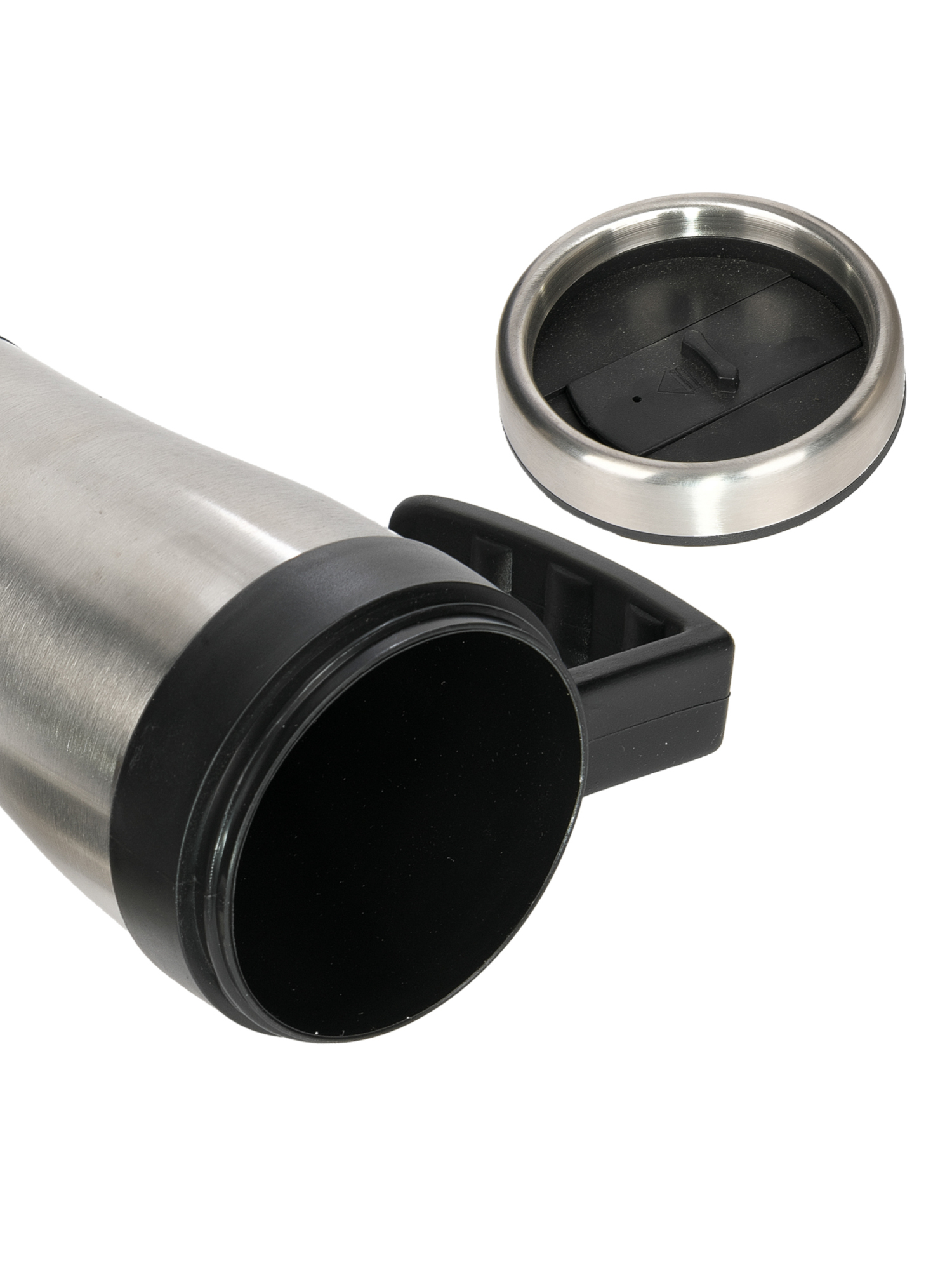 Termos-srebrny-z-raczka-wer-2-2 MIAMI Thermal mug 400 ml silver