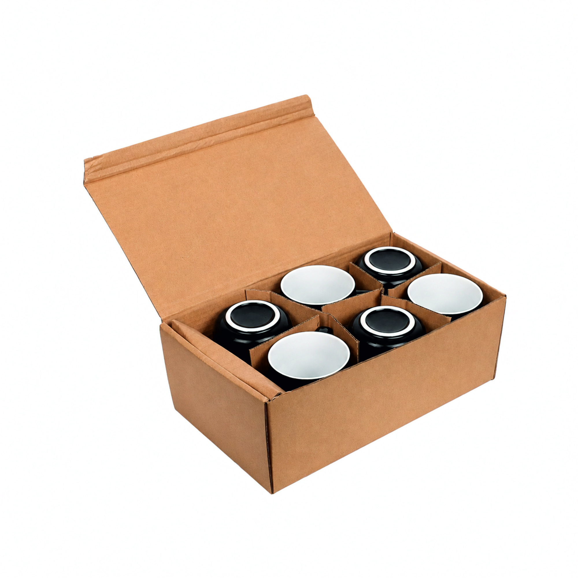 karton-duzy-kubek-z-talerzykliem3 CINO 280 ml Black Cup and Saucer Set