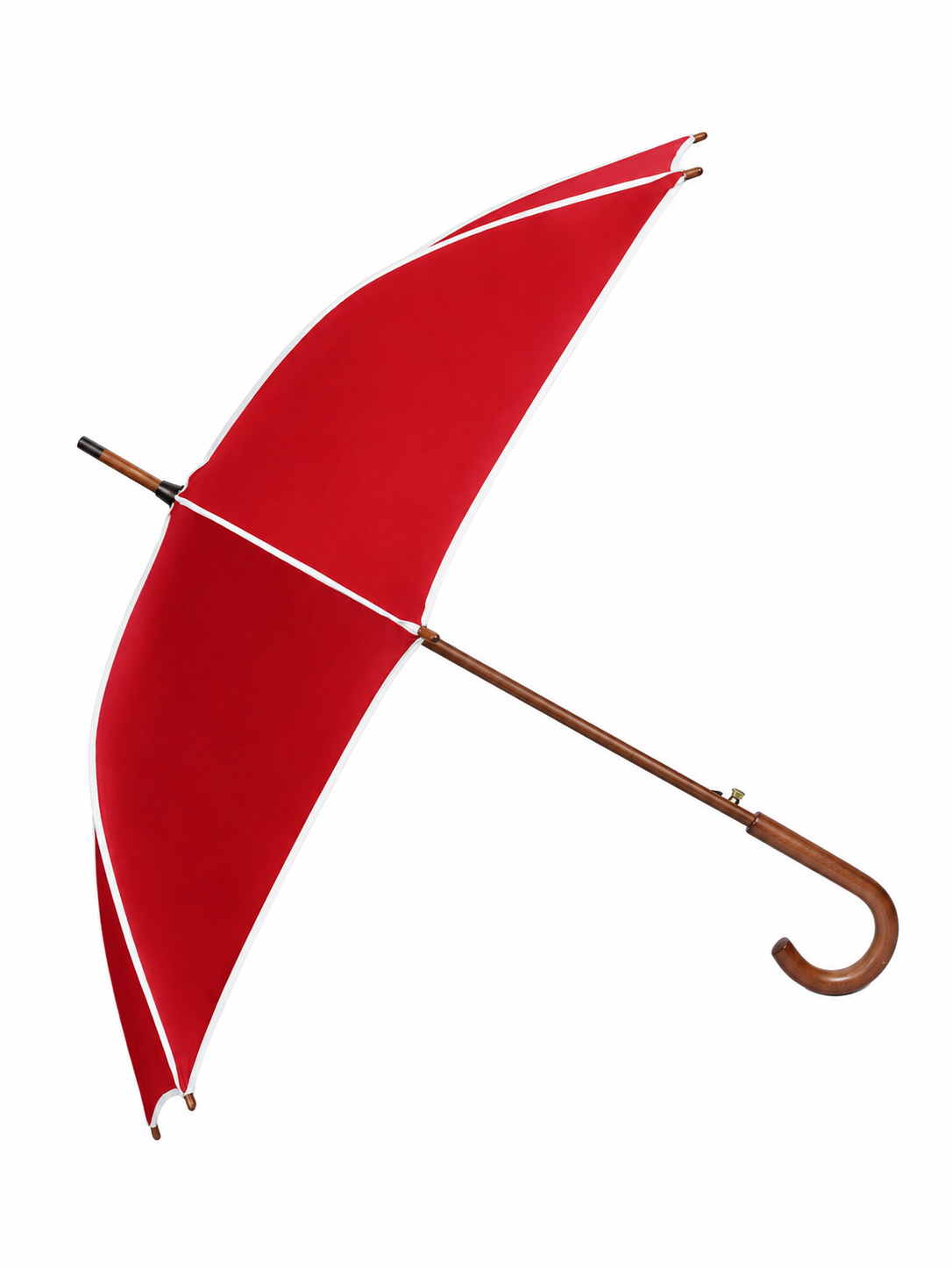 Oxford-czerwony-z-biala-lamowka-3- Parasol Oxford czerwony z lamówką
